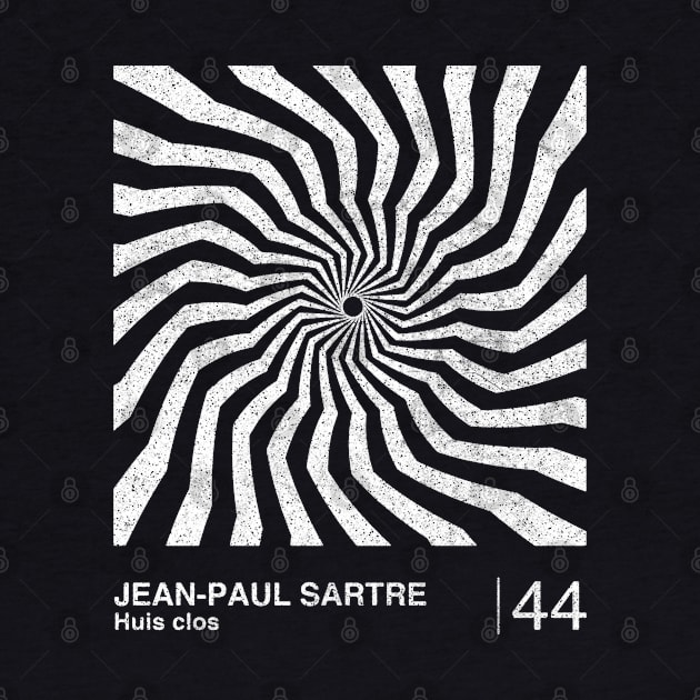 Jean-Paul Sartre / Minimalist Graphic Design Fan Artwork by saudade